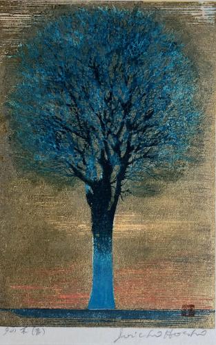 Evening Tree (Blue) by Joichi Hoshi