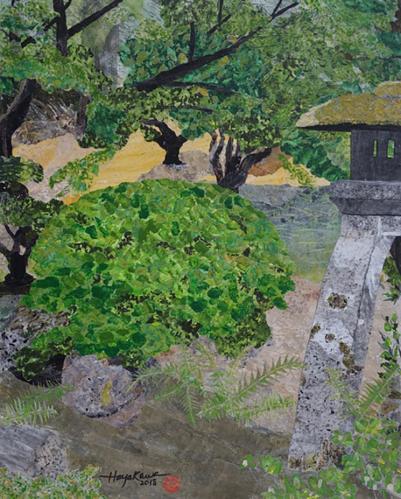 Zen in the City (Portland Japanese Garden) by Janet Hayakawa