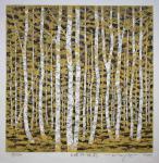 White Birch-Breeze by Fumio Fujita