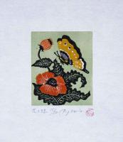 Flower & Butterfly by Rey Morimura