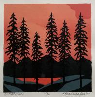 Sunset Pines by Kathy Bonnema Leslie