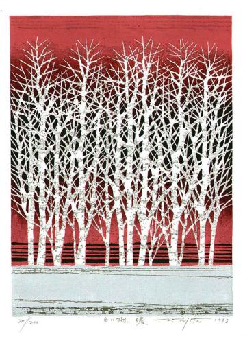 White Tree-Dawn by Fumio Fujita